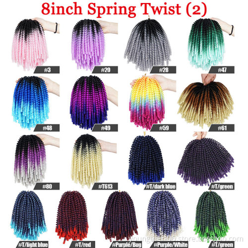 Cheap Price Spring Twist Braiding Hair Crochet Hair Braid Hair Extensions